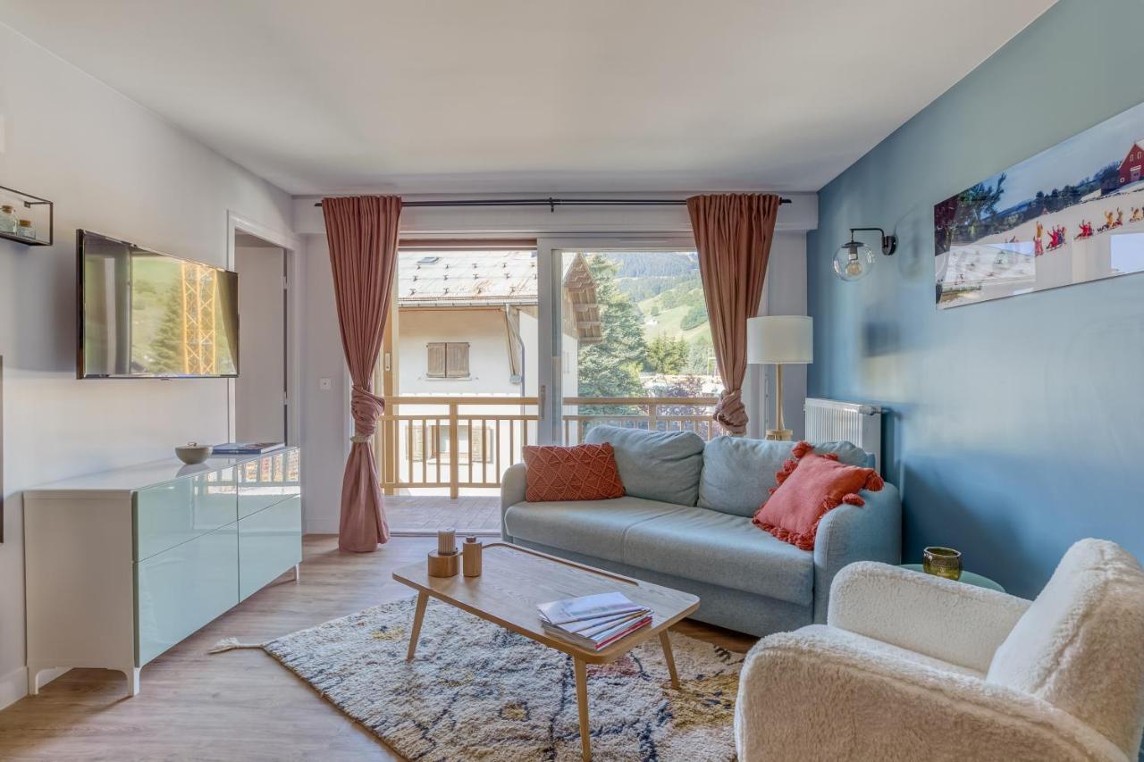 Rare ! Appartement Renove Dans Le Village Pieton De Megève Exteriör bild